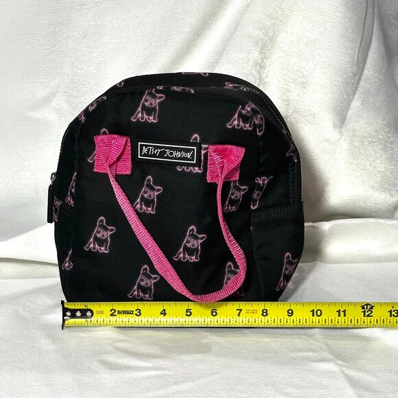 Betsey Johnson Lunchbox with Pink Dog Design - Picture 3 of 5